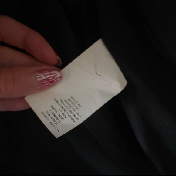 Armani Collezioni Black Twill Wool Peplum Jacket - Picture 10 of 10